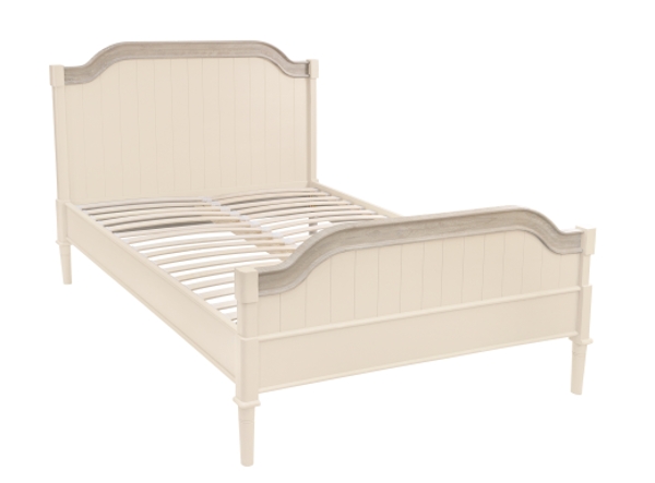 French Country Ivory Solid Wood Hand, Tate Stone King Wood Bed